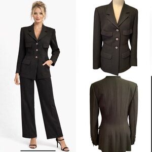 Vintage Peter‎ So British Tailor Custom Made Blazer Jacket and bling butt…